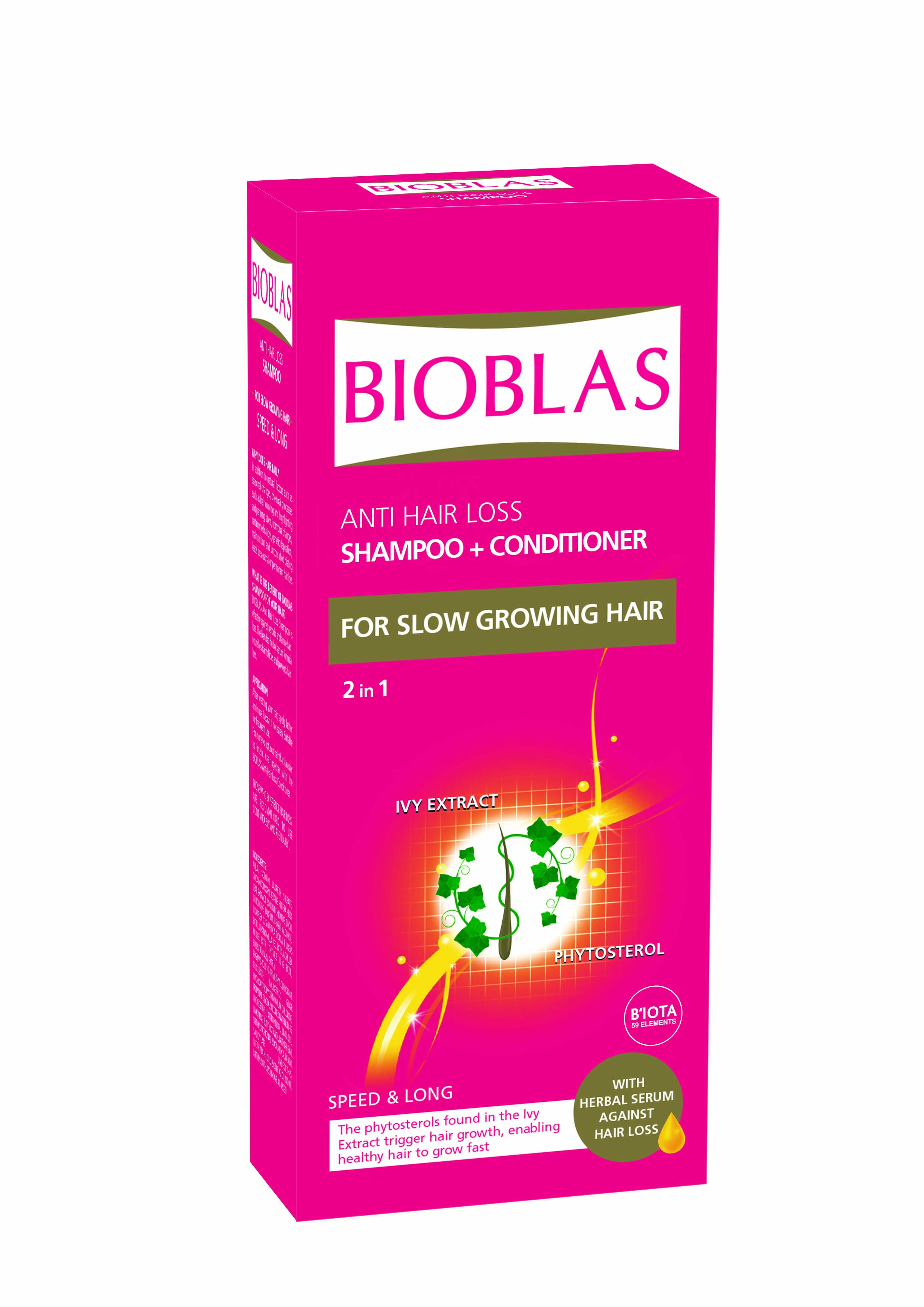 Bioblas Shampoo SPEED& LONG 2in1- për flokë që rriten ngadalë
