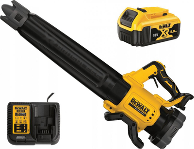 Fryrës gjethesh Dewalt, 18 V, 1 x 5,0 Ah 