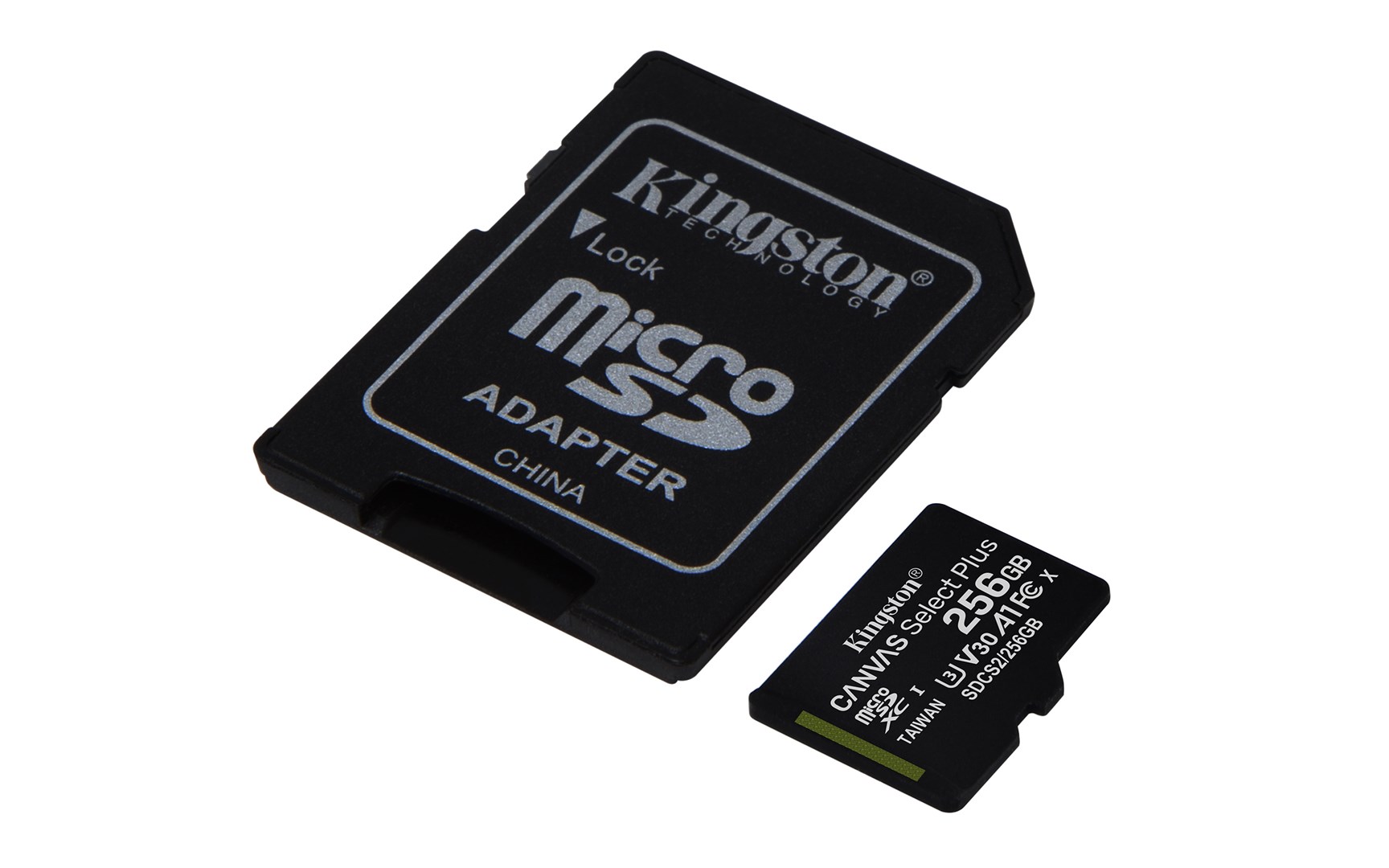 Kartë e memories Kingston Canvas Select Plus, MicroSDXC, 256 GB, Class 10 + përshtatës SD