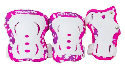Set mbrojtëse sportive Tempish, 3 copë, rozë, S