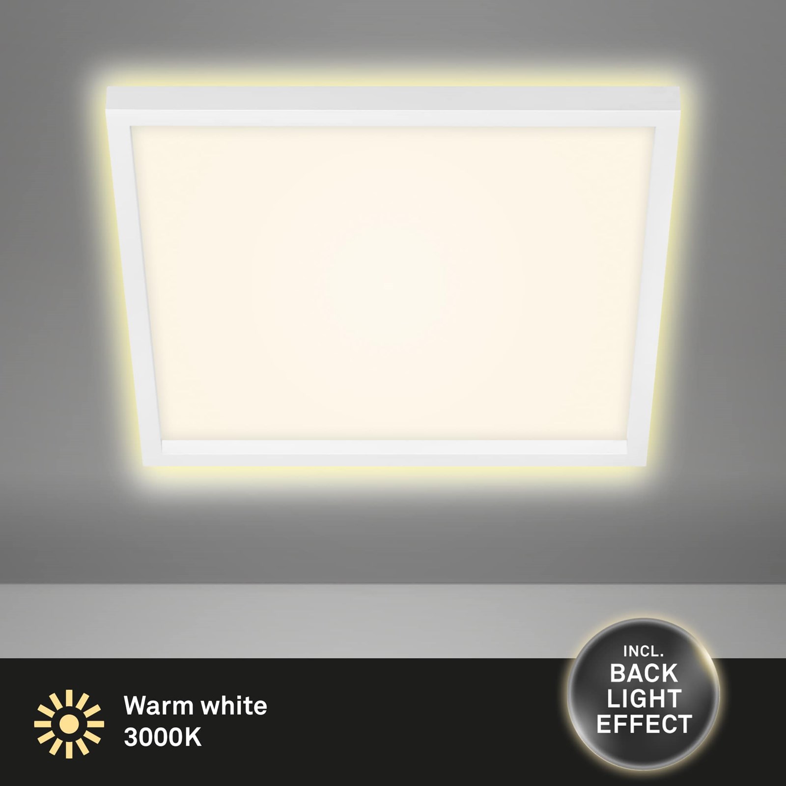 Ndriçues Briloner Led Panel 42,2 cm, 22W, 3000lm, i bardhë