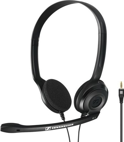 Kufje me mikrofon Sennheiser PC5 Chat, të zeza