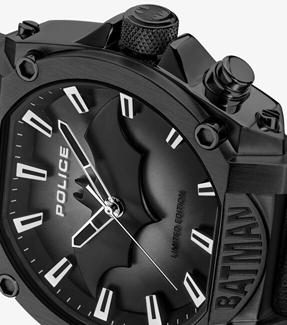 Orë dore për meshkuj Police Forever Batman Limited Edition, e zezë