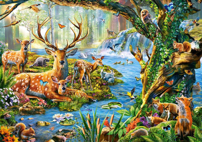 Puzzle Castorland Forest Life, 500 elemente