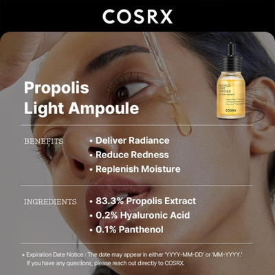 Ampulë për fytyrë Cosrx Full Fit Propolis Light, 30 ml