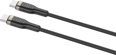 Kabllo karikimi dhe për të dhëna FIXED USB-C - USB-C, USB 2.0, PD 100W, 1.2m, e zezë