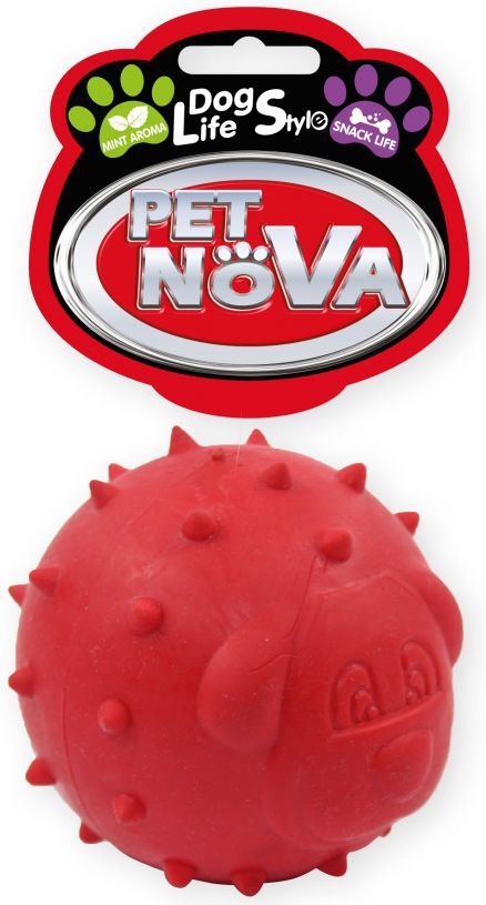 Topth lodër për qen TPR EURO-NOVA, i kuq, 6.5cm