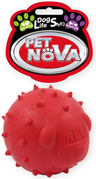 Topth lodër për qen TPR EURO-NOVA, i kuq, 6.5cm Topth lodër për qen TPR EURO-NOVA, i kuq, 6.5cm