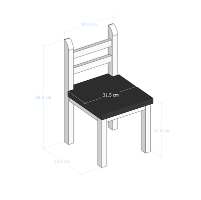 Karrige për fëmijë Donito, e kuqe