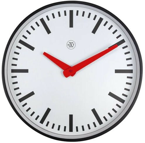 Orë muri Nextime Newcastle 7360ST, e bardhë/kuqe Orë muri Nextime Newcastle 7360ST, e bardhë/kuqe
