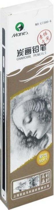 Set lapsash karboni Maries Charcoal in Wood C7300-6, 12 copë Set lapsash karboni Maries Charcoal in Wood C7300-6, 12 copë