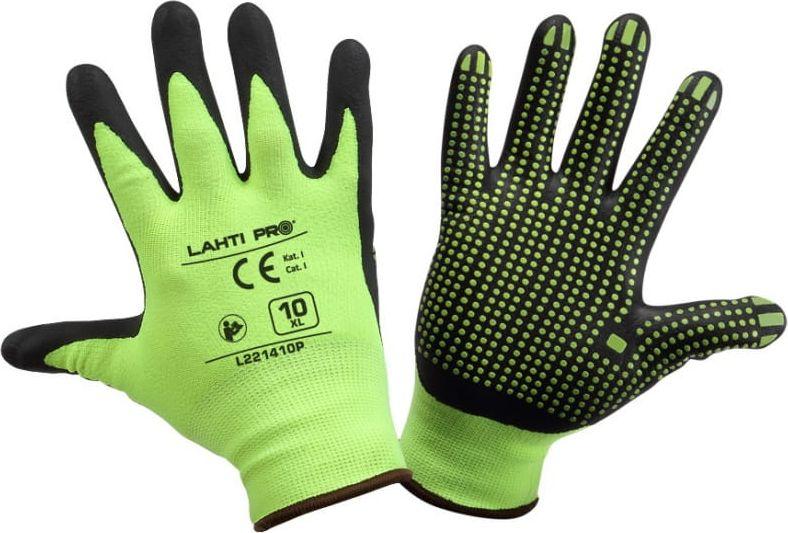 Doreza mbrojtëse Lahti Pro Nitrile (L221407P), 7", të gjelbra/të zeza