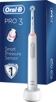 Furçë elektrike për dhëmbë Oral-B PRO 3 3000 Sensitive Clean White, e bardhë