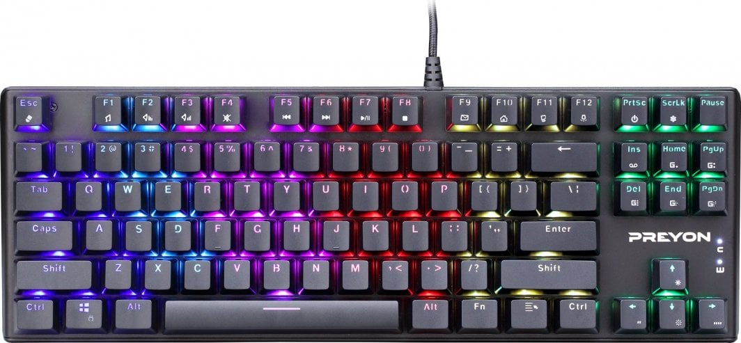 Тастатура Preyon Brown Blitz Claw Gateron Brown {PBRBC87B), црна боја