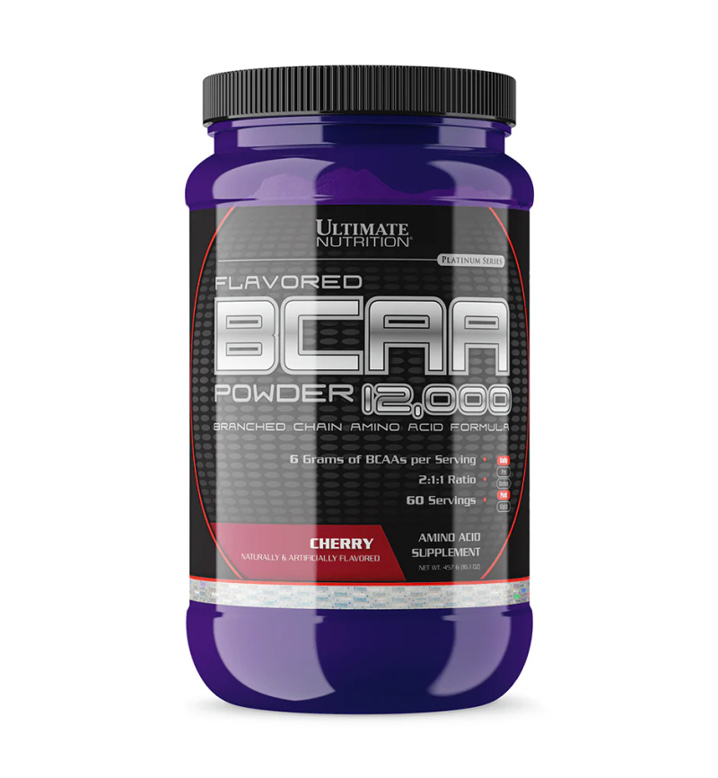 Aminoacide Ultimate Nutrition BCAA Powder, 12000 60 serv, 457g, Cherry