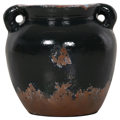 Vazo dekorative Φ24x23Hcm (HM4380), zezë