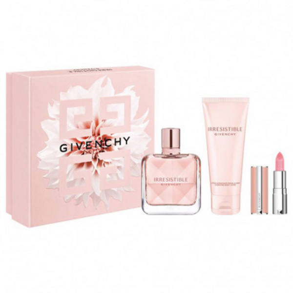 Set Givenchy Irrésistible eau de parfum 50 ml + losion trupi 75 ml + buzëkuq