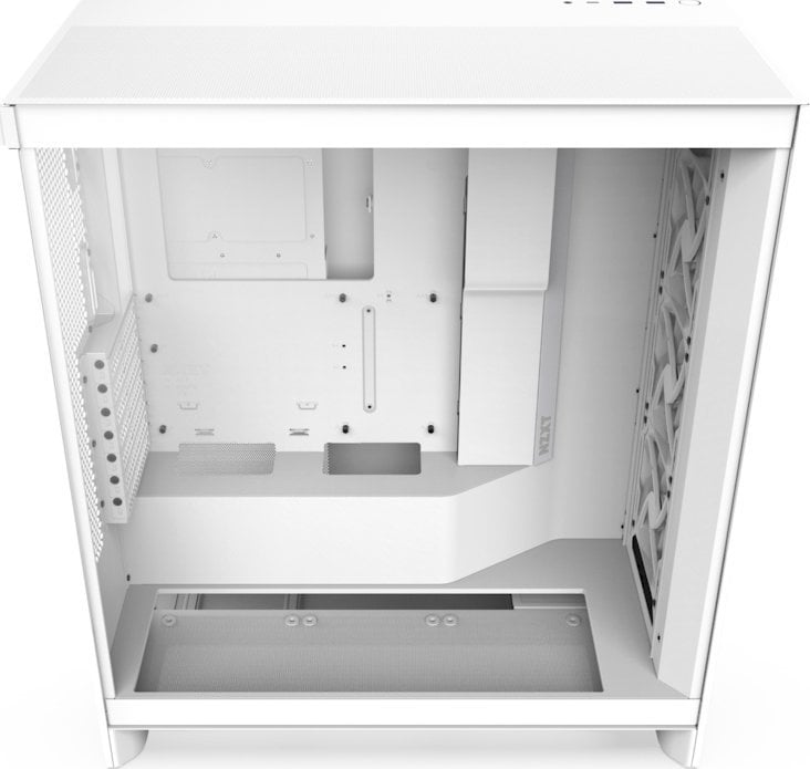 Куќиште за компјутер Nzxt H7 Flow, бело, Midi Tower