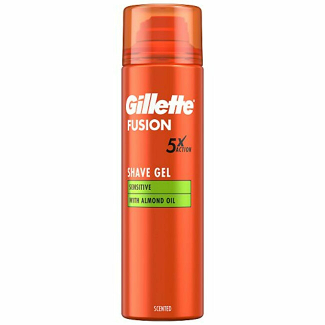 Xhel rroje Gillette Fusion Sensitive Almond Oil, 200 ml