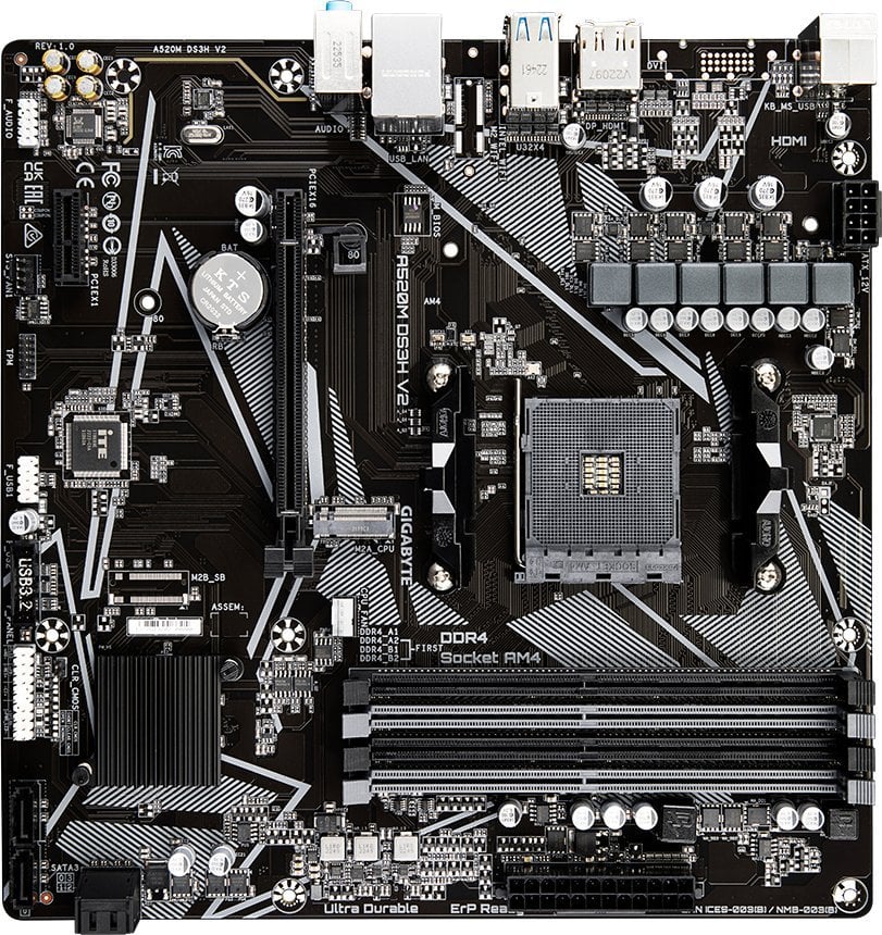 Pllakë amë Gigabyte A520M DS3H V2