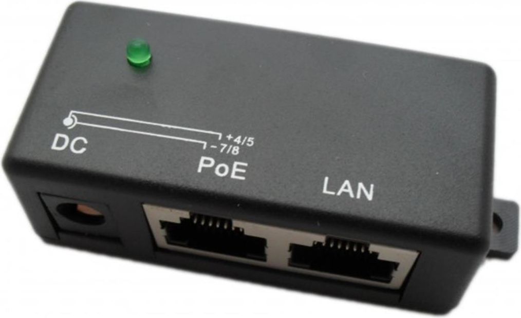 Përshtatës ExtraLink PoEDC (ex. 1957), 10/100Mbps, 12v ~ 48v, i zi