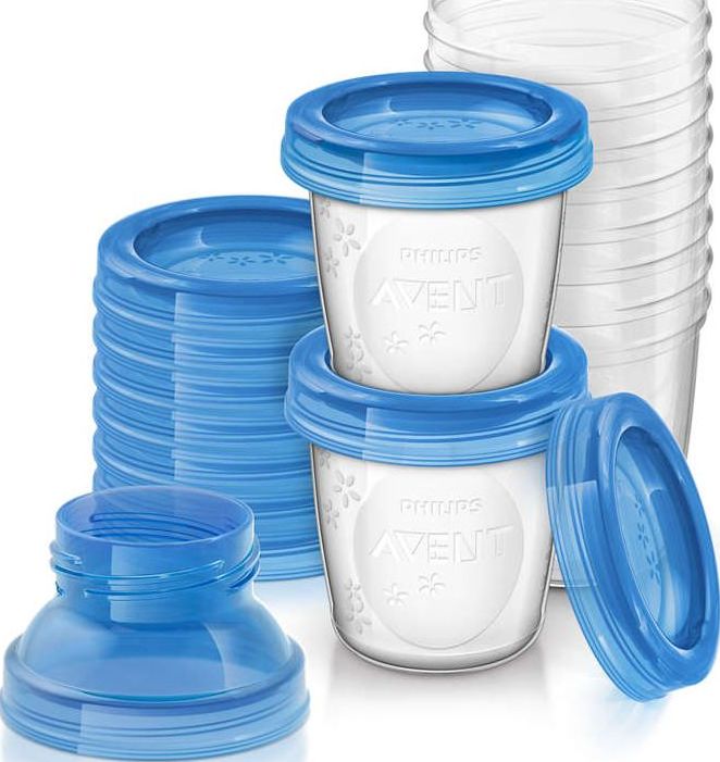 Enë për ruajtje ushqimi Avent, 10x180ml, e kaltër