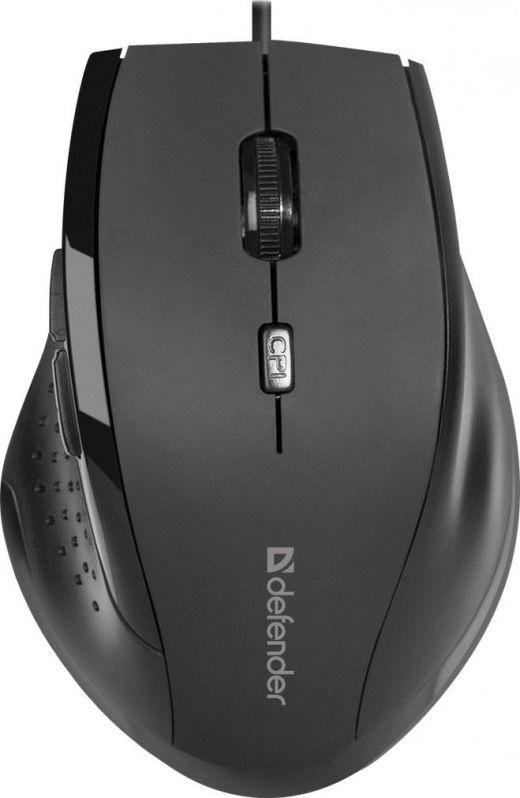 Глушец Defender Accura, со кабел, USB, црна