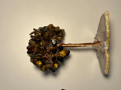 Gurë natyral Dar Tiger Eye, 12 cm, të kaftë