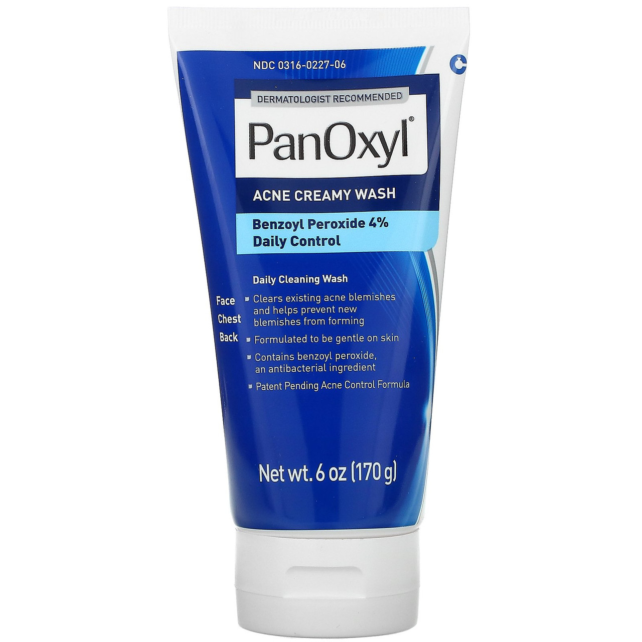 Krem për fytyrë kundër akneve PanOxyl, 4% Benzoyl Peroxide, 170 g