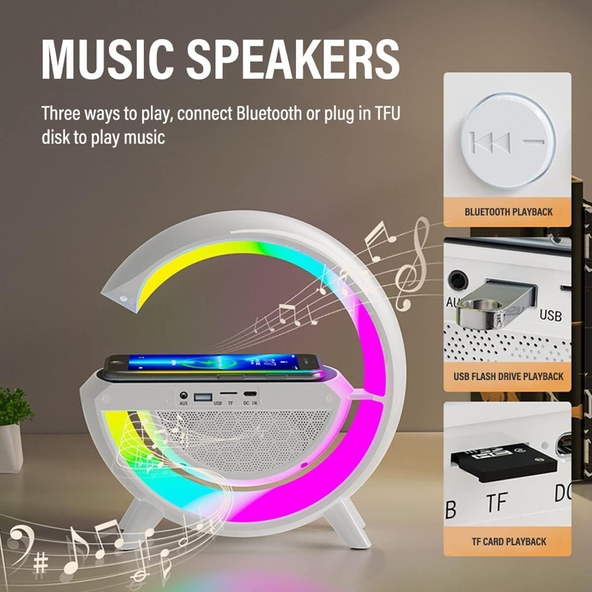 Karikues për telefon VEOX, bluetooth, i bardhë