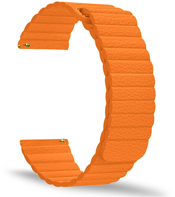 Rrip 4wrist për orë klasike 22 mm, i portokalltë