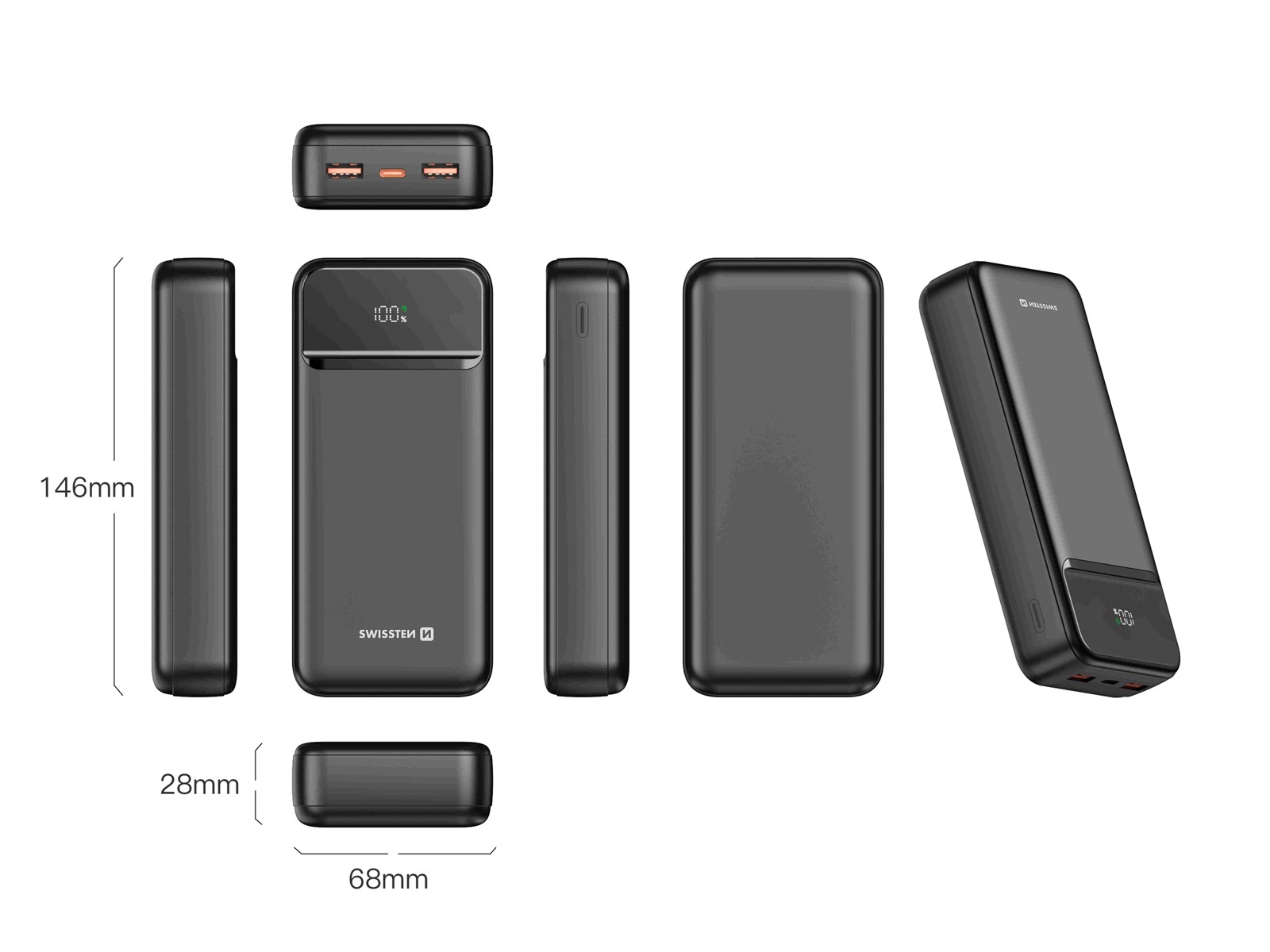 Power Bank SWISSTEN 20.000mAh, 22.5W, PD, Power Line II
