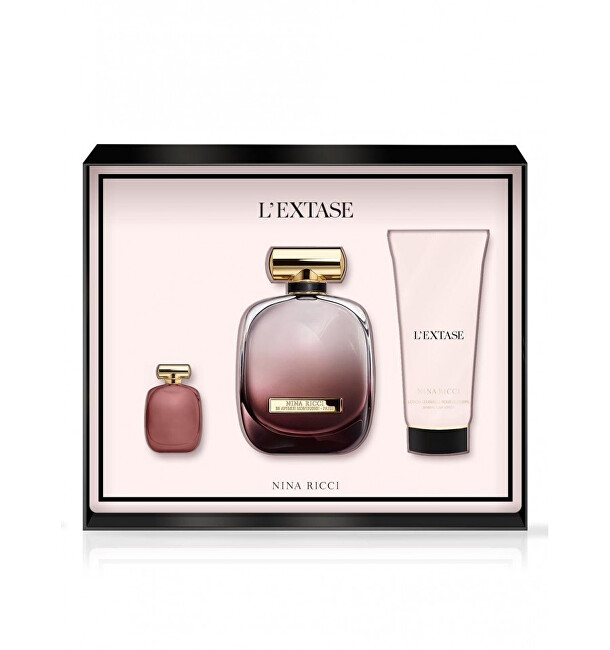 Set Nina Ricci L´Extase, Eau de Parfum 80 ml + qumësht trupi 100 ml + Eau de Parfum 5 ml