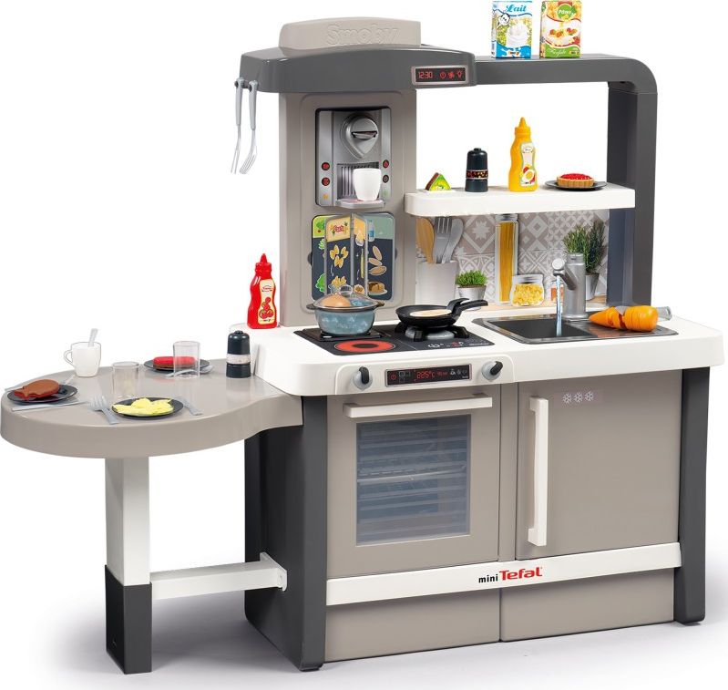 Set kuzhinë për fëmijë Smoby Tefal Evolutive, e hirtë