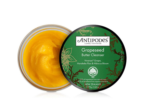 Gjalpë pastrues për fytyrë Antipodes Grapeseed Extract 75 g