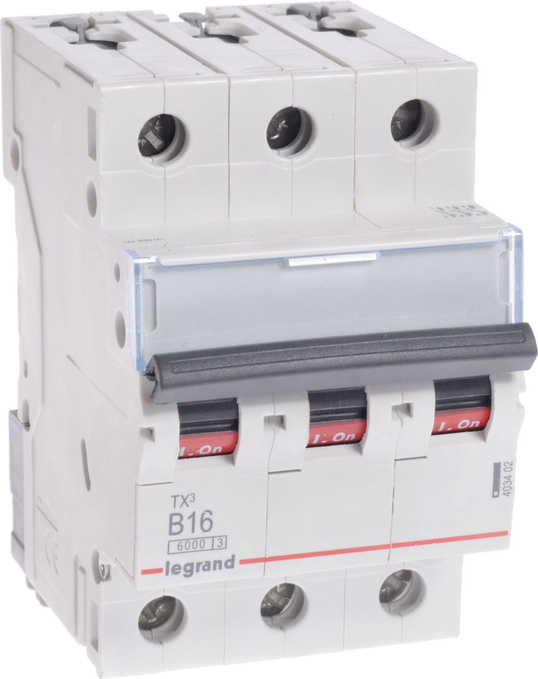 Ndërprerës qarku miniaturë Legrand S 303, 3P, B, 16 A, 6000A Ndërprerës qarku miniaturë Legrand S 303, 3P, B, 16 A, 6000A