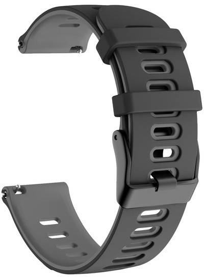 Rrip silikoni 4wrist për Garmin 22 mm, i zi