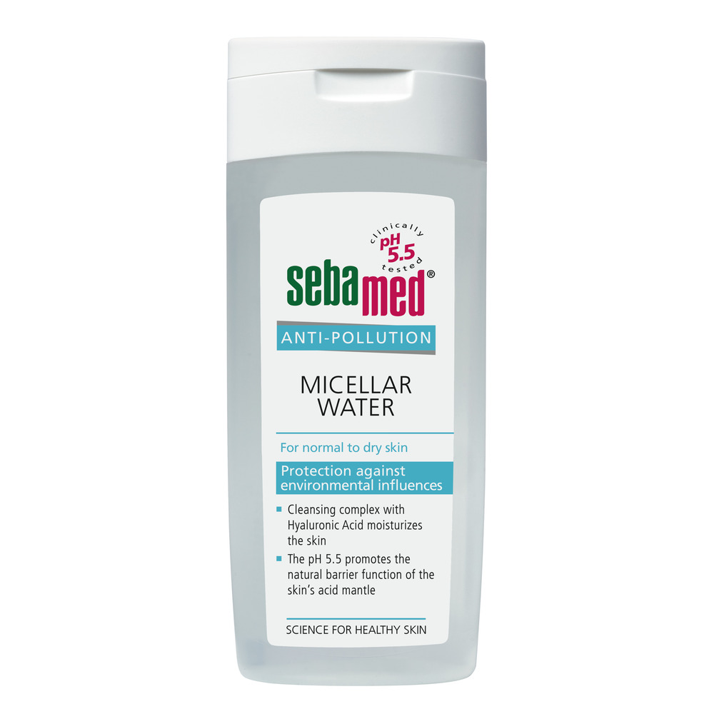 Ujë micellar Sebamed Anti-pollution, për lëkurë normale deri në të thatë, 200ml