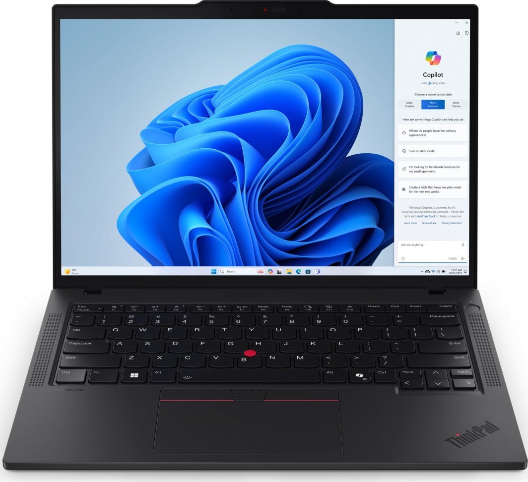 Laptop Lenovo ThinkPad T14 G5, 14", Intel Core Ultra 7 155U, 16GB RAM, 512GB SSD