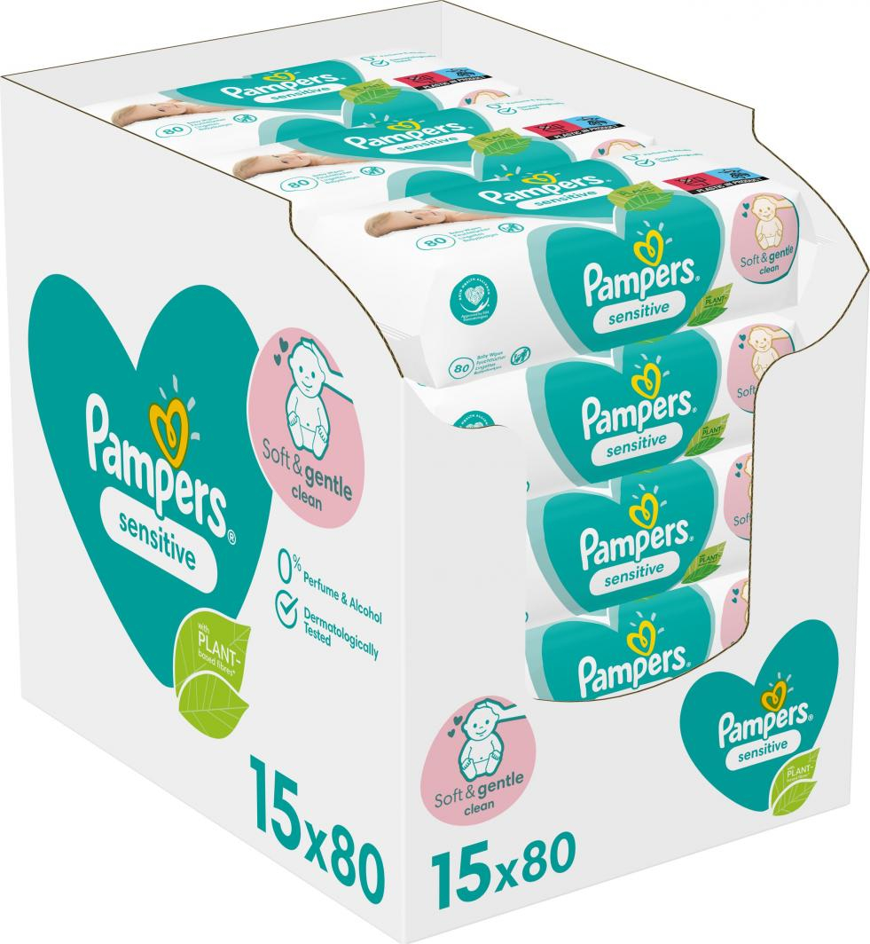 Peceta të lagura Pampers Sensitive 15x80 copë