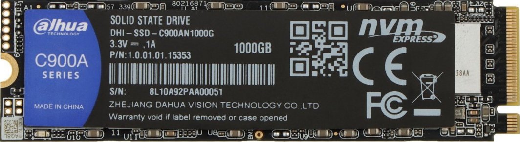 SSD диск Dahua Technology C900A, 1TB, M.2 2280 PCI-E x4 Gen3 NVMe