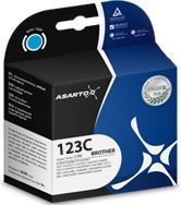 Asarto Мастило Касета за Brother LC123, Цијан