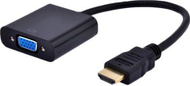 Konvertues HDMI Gembird D-Sub (VGA) 0.15m (A-HDMI-VGA-04), e zezë