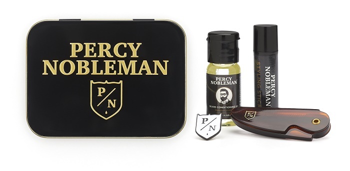 Set udhëtimi për kujdesin e mjekrës Percy Nobleman