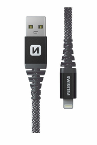 Kabllo Swissten Kevlar Usb - Lightning, 1.5m