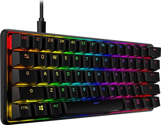 Tastierë HyperX Alloy Origins 60 (HKBO1S-RB-US / G), HyperX Red, US, e zezë