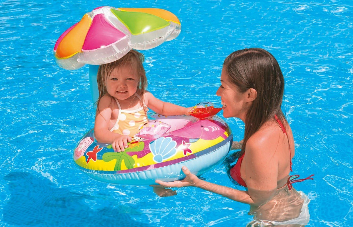 56583 FISH AND FRIENDS BABY FLOAT, 112X64