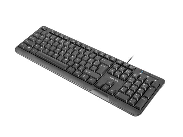 Natec Trout Slim USB Тастатура, US Распоред, Црна