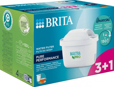 Filtrues uji Brita Maxtra Pure Performance, 4 copë