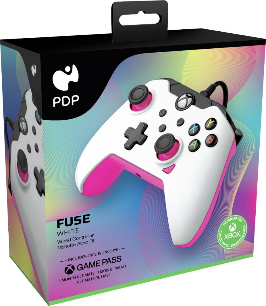 Kontroller PDP Fuse, me kabllo, i bardhë / rozë